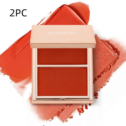 PHOFAY Double-Take Cream & Powder Blush Duo